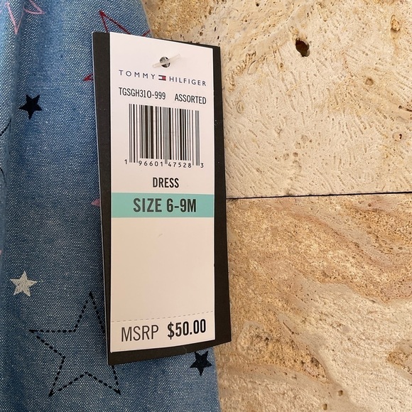 Tommy Hilfiger Baby Girls Printed Chambray Sundress - Picture 6 of 12